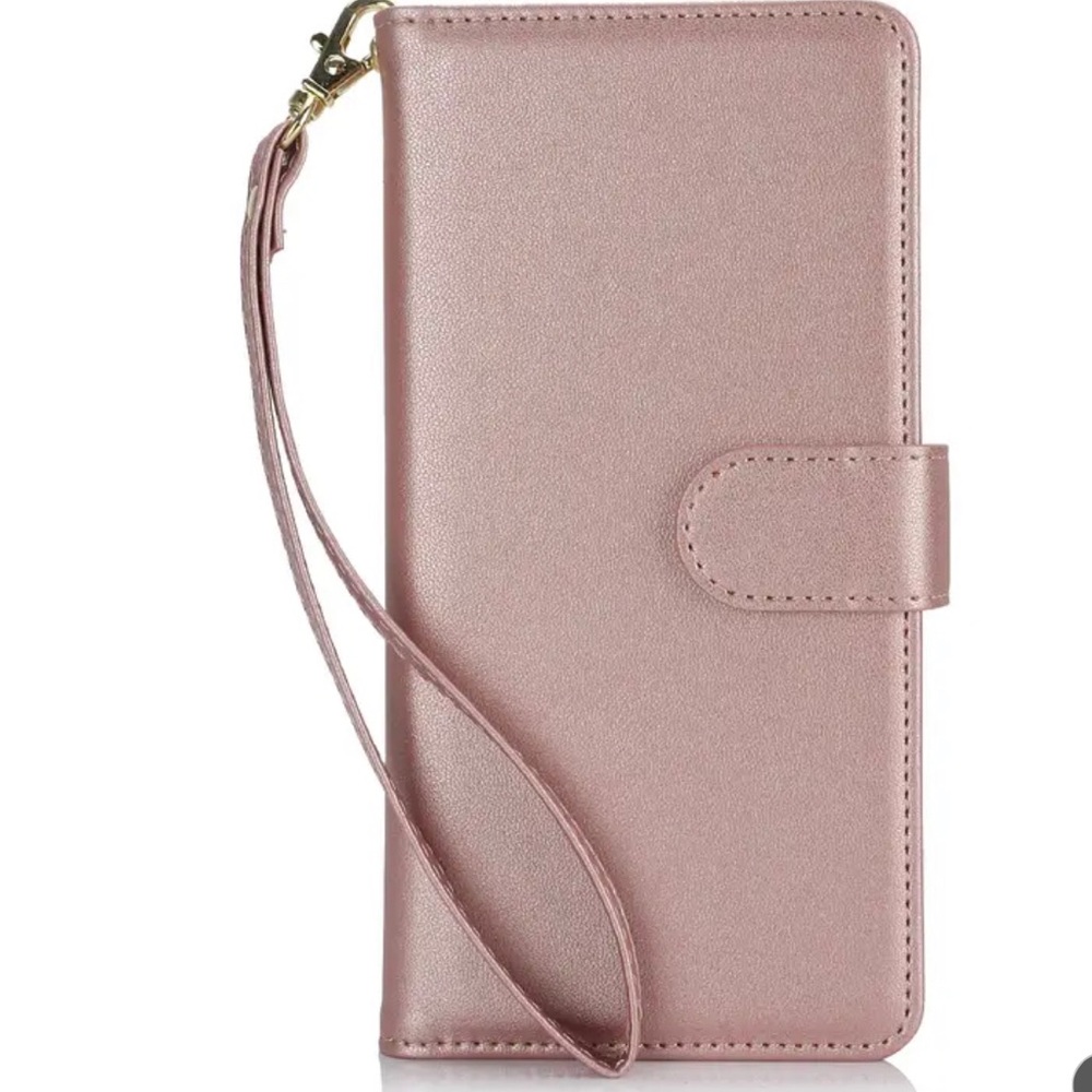 IPHONE 13 Wallet Case with Card Slots, Magnetic Stand & Lanyard